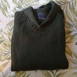 Men's sfera cowl neck sweater.